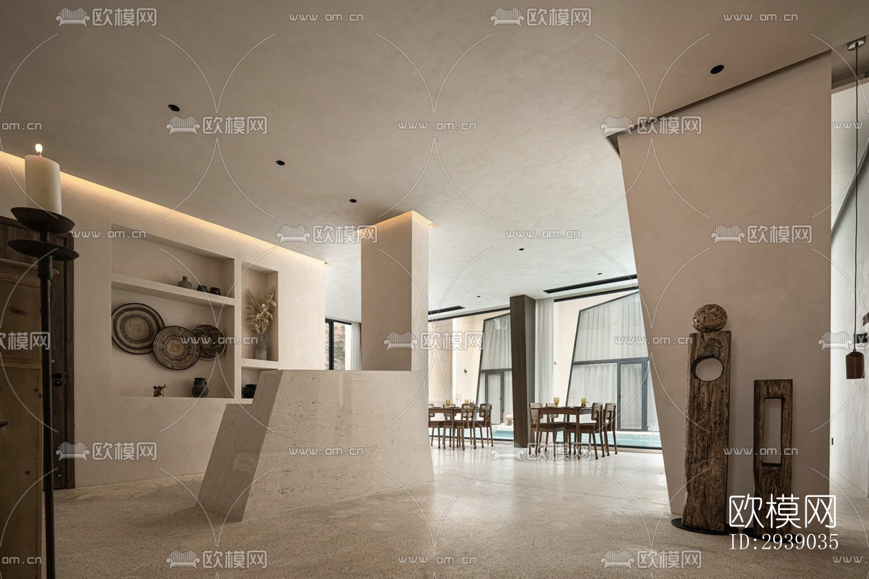 侘寂酒店民宿效果图下载（渲染图5）