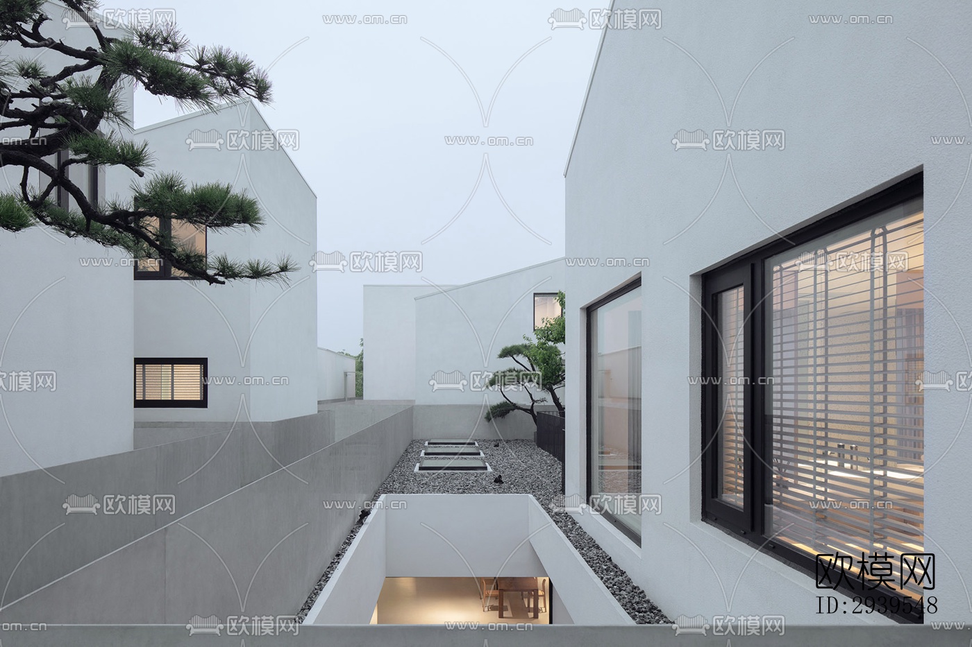 现代酒店民宿效果图下载（渲染图20）