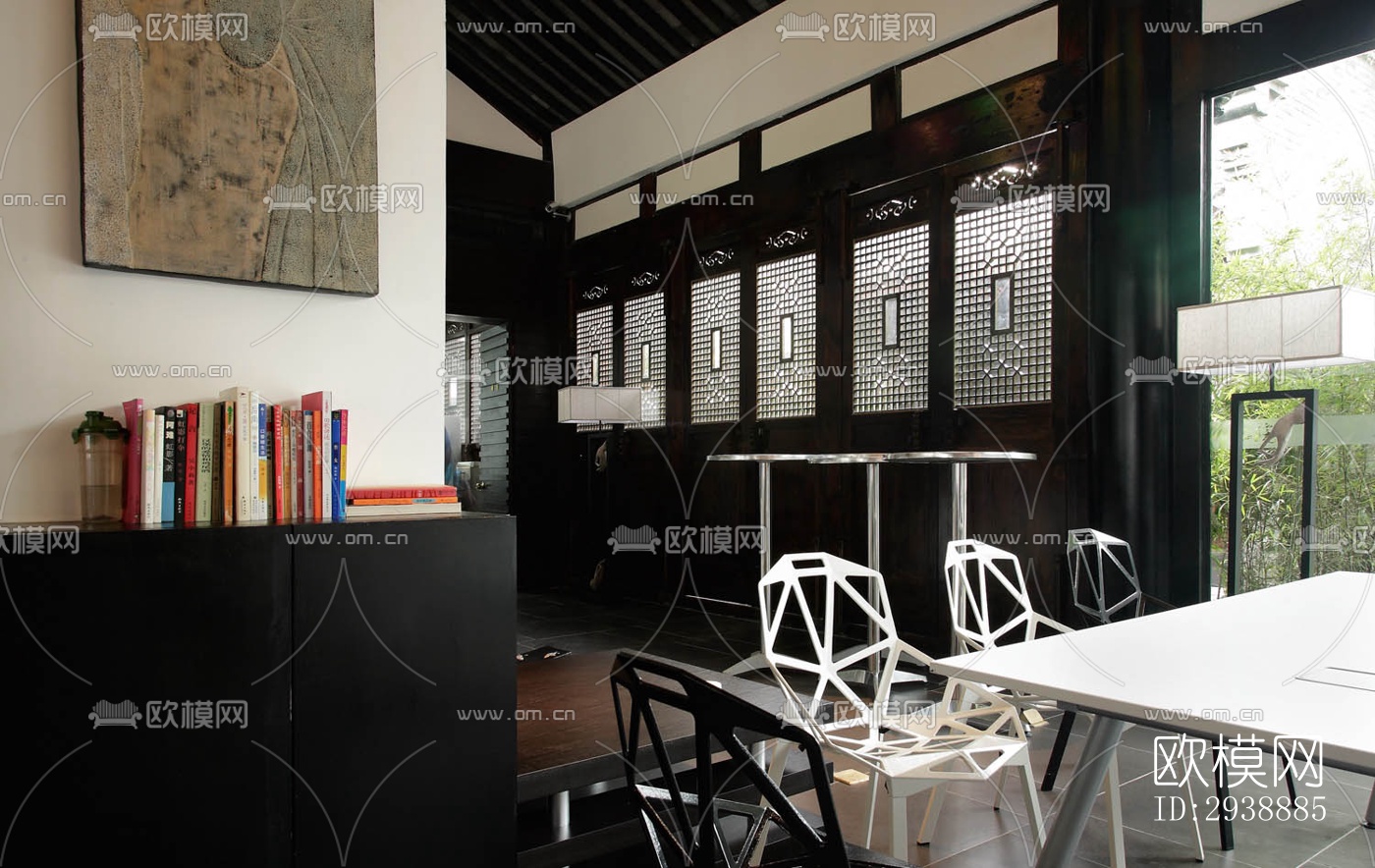 中式酒店民宿效果图下载（渲染图5）