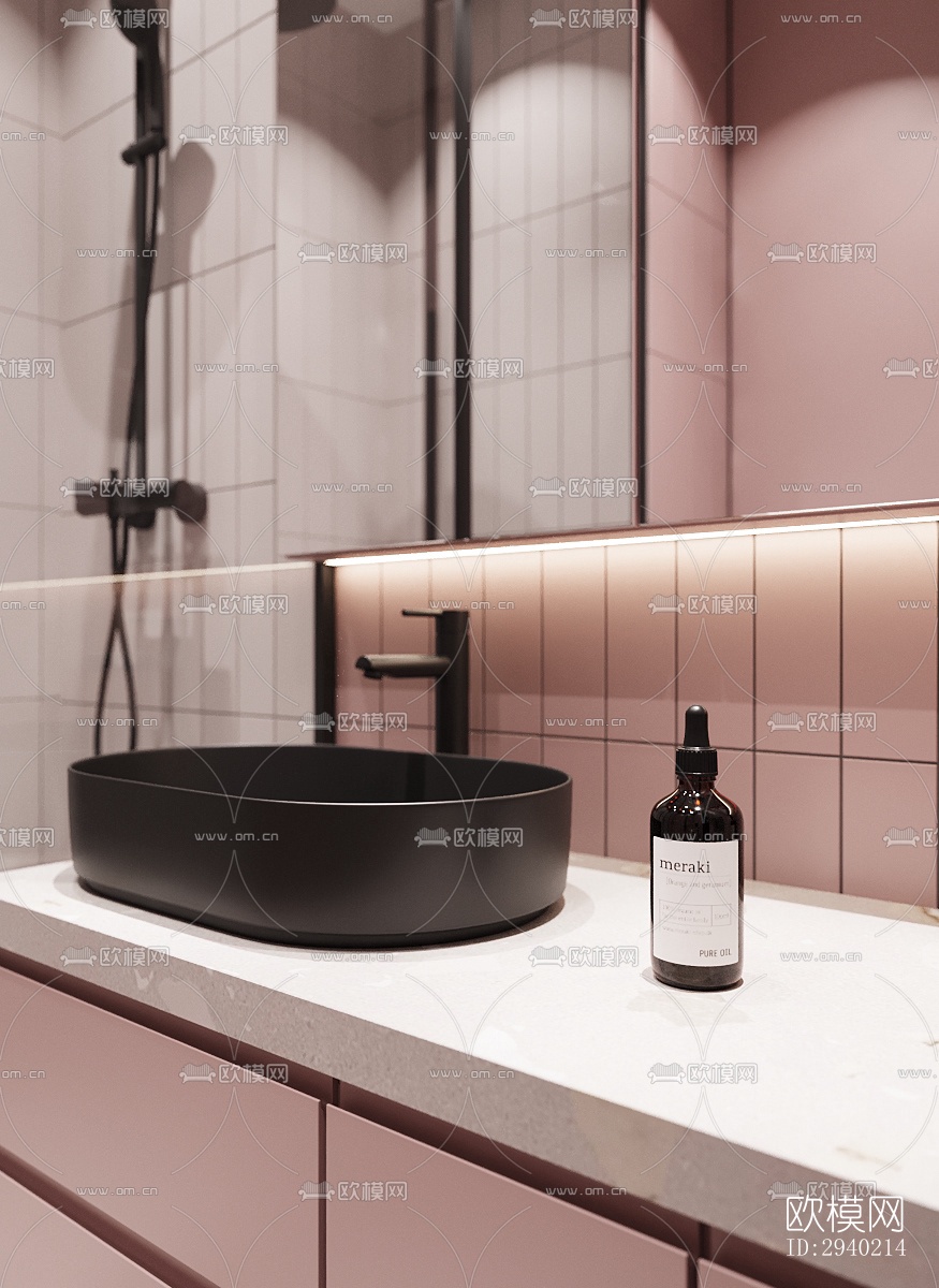 欧式平层效果图下载（渲染图13）