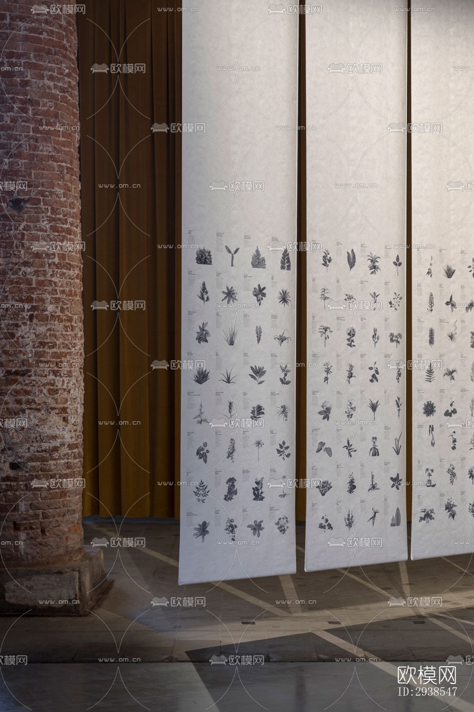 工业风展览展厅效果图下载（渲染图15）