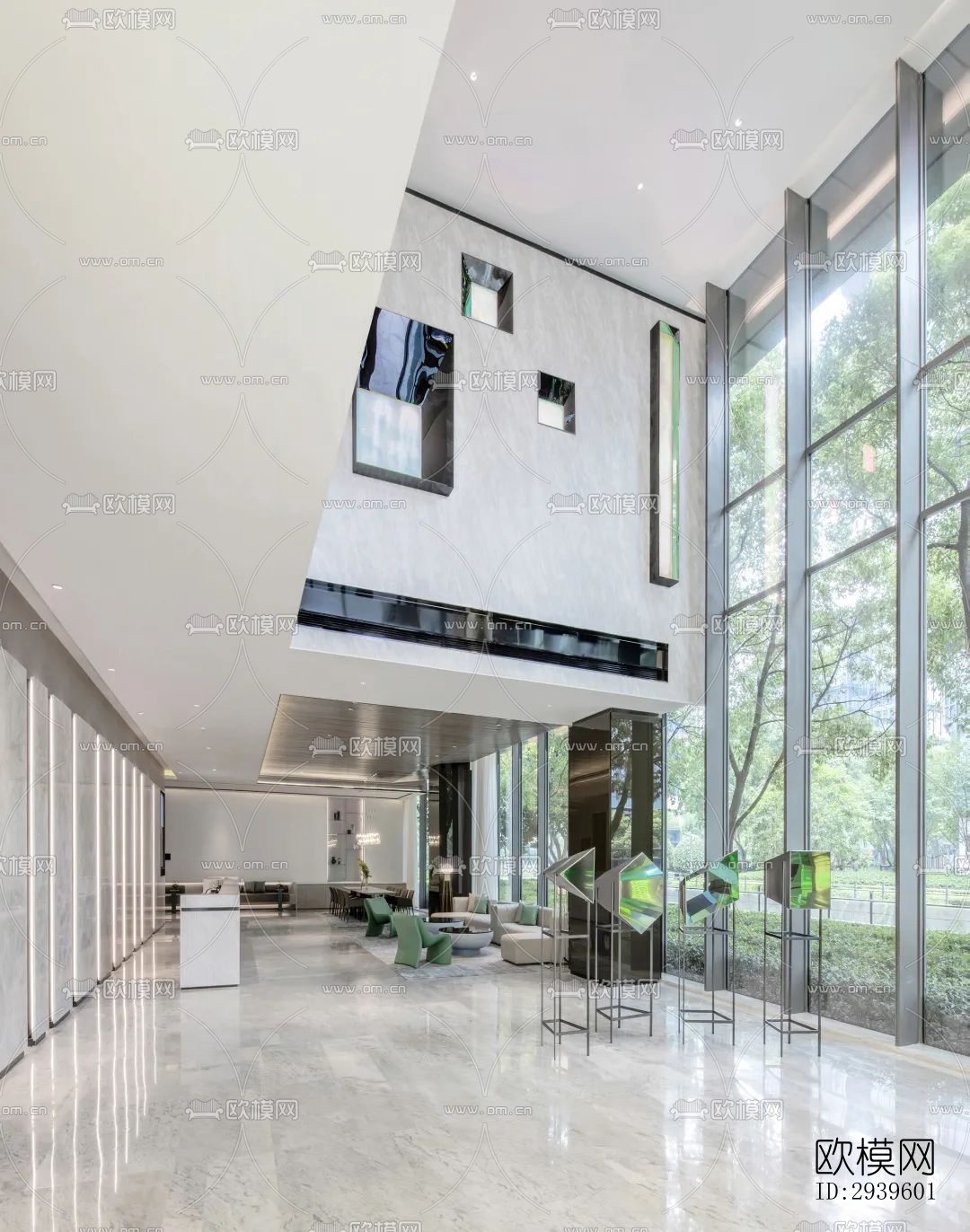 现代酒店民宿效果图下载（渲染图13）