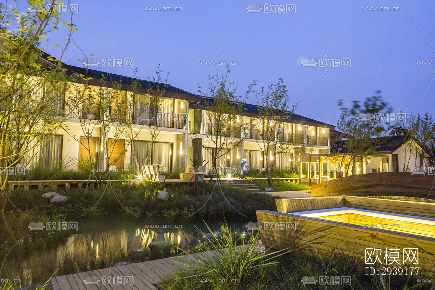 北欧酒店民宿效果图下载（渲染图7）