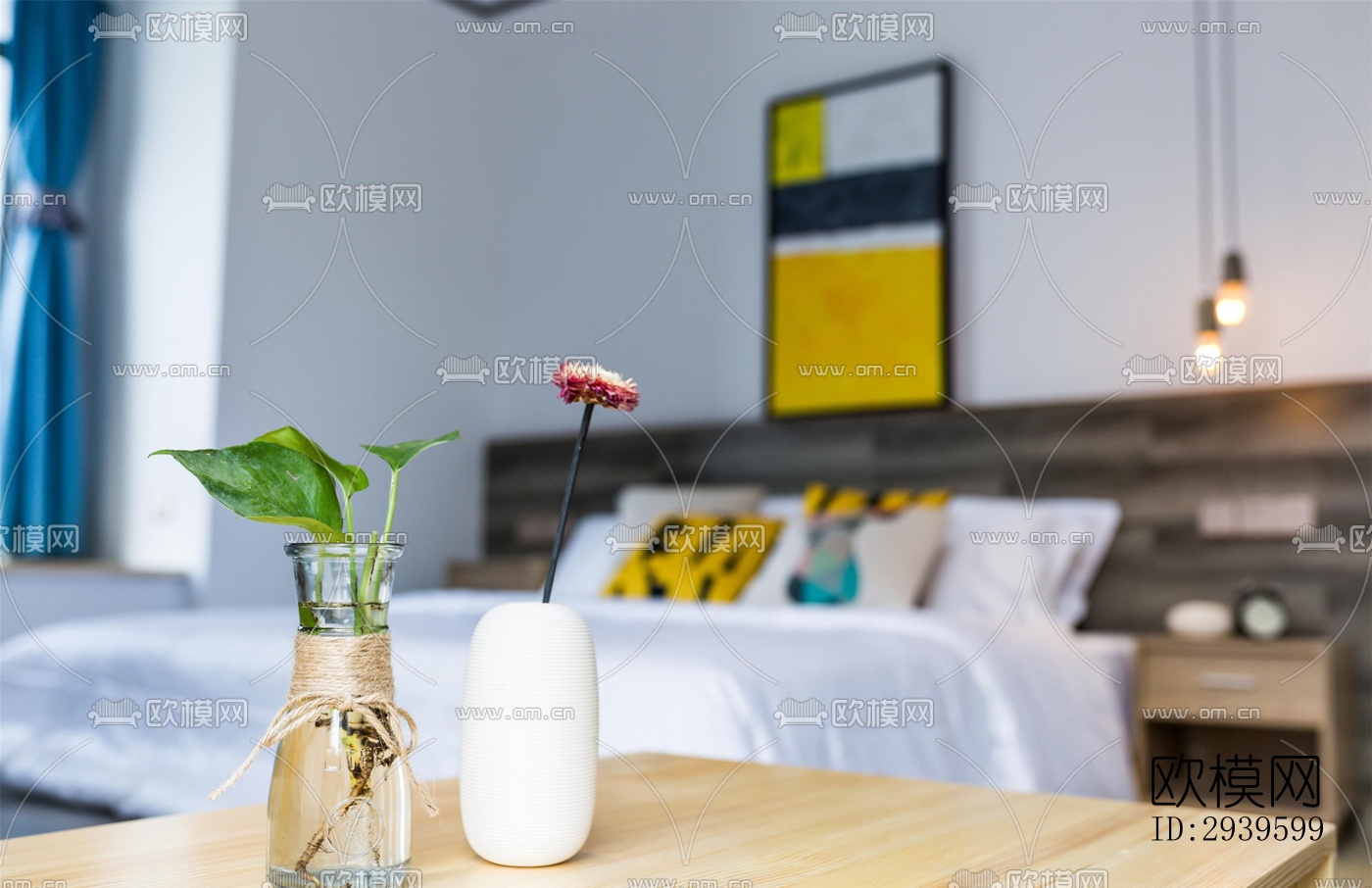 现代酒店民宿效果图下载（渲染图5）