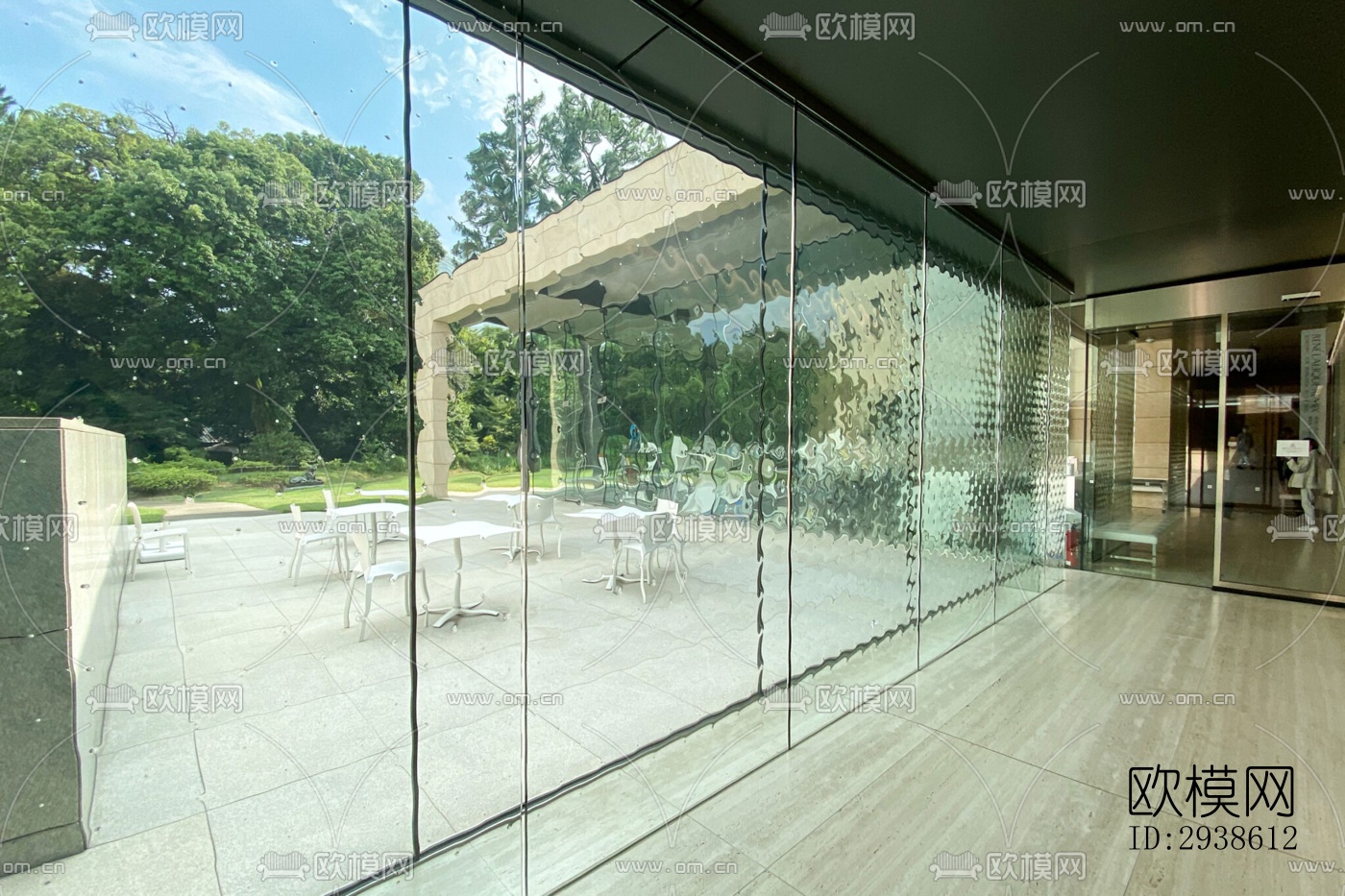 日式展览展厅效果图下载（渲染图6）