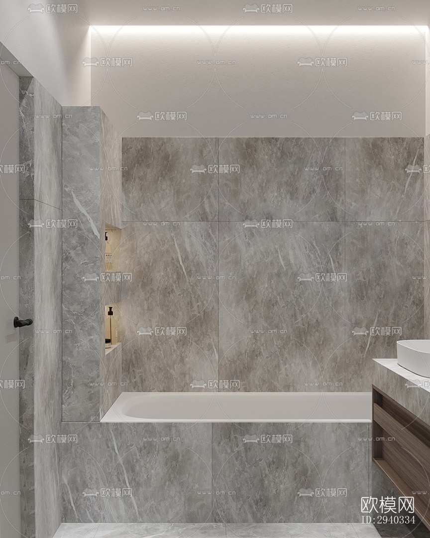 现代平层效果图下载（渲染图12）