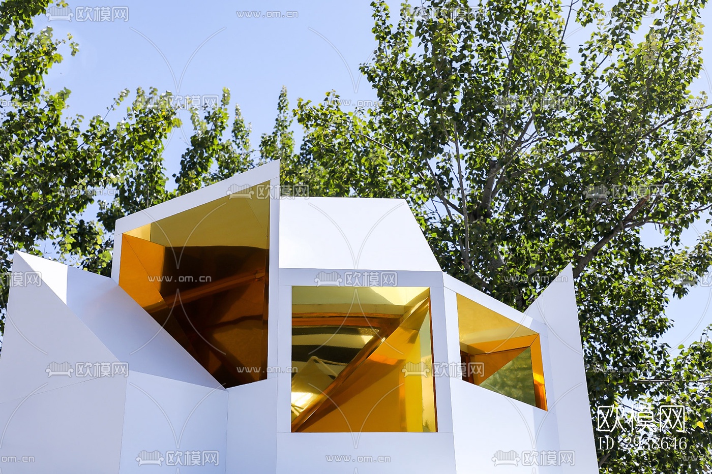 现代展览展厅效果图下载（渲染图16）