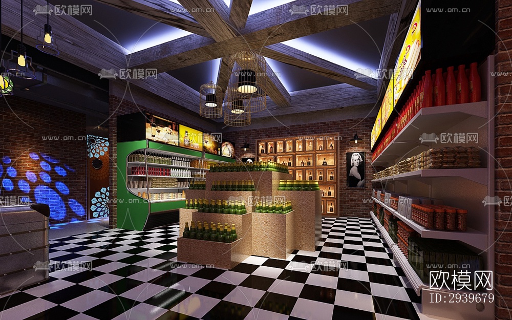 工业风KTV效果图下载（渲染图2）