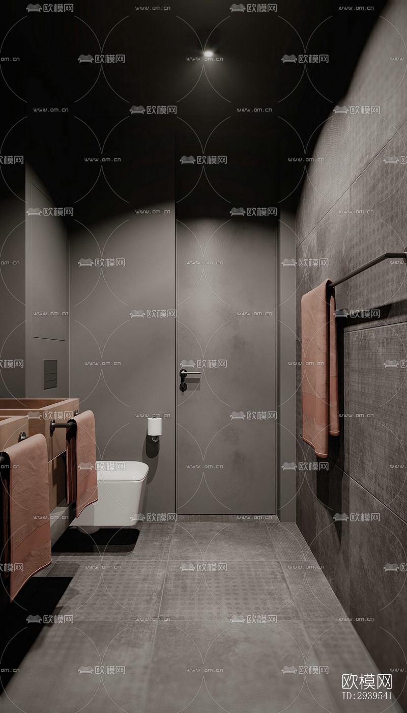 现代酒店民宿效果图下载（渲染图11）