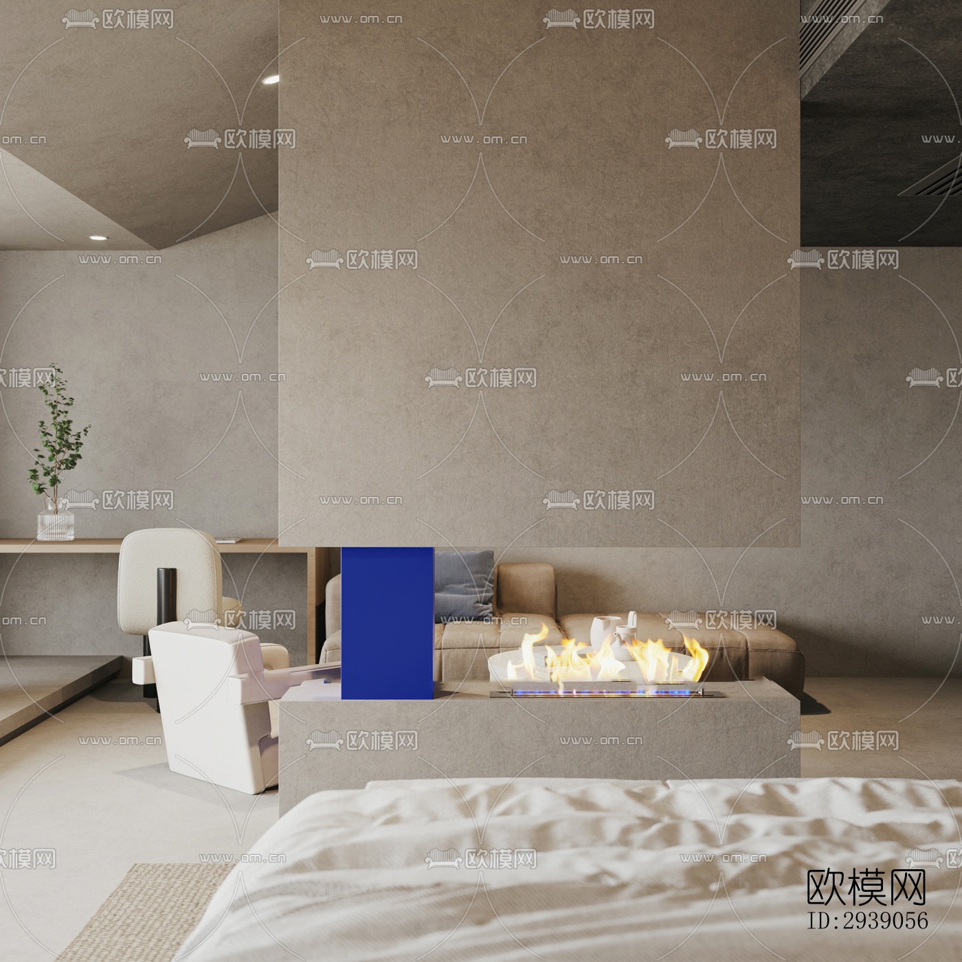 侘寂酒店民宿效果图下载（渲染图9）