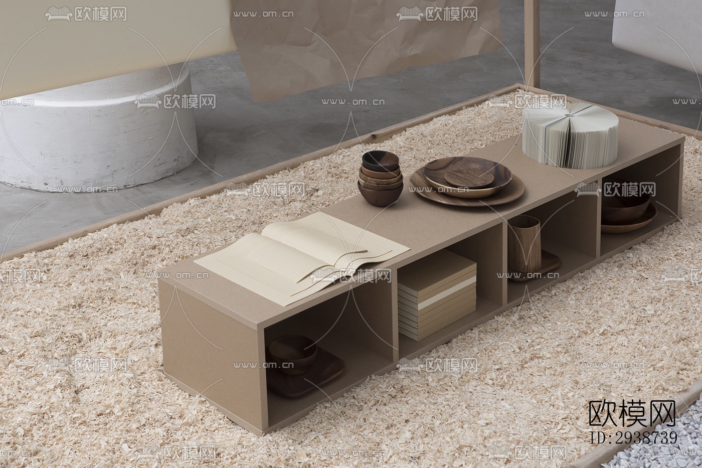 现代展览展厅效果图下载（渲染图4）