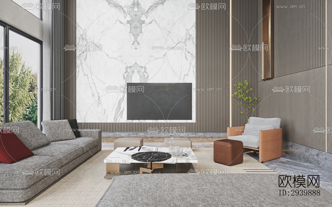 现代别墅效果图下载（渲染图10）