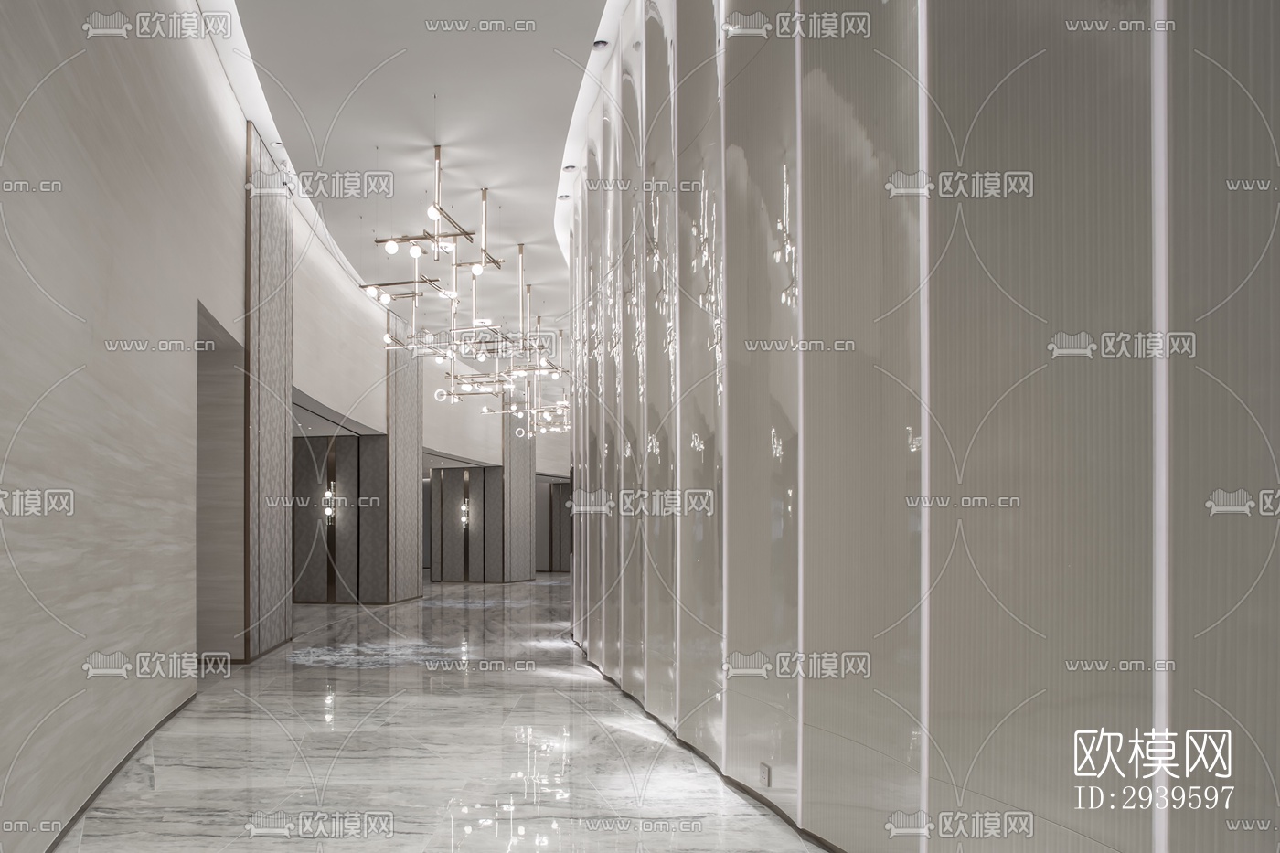 现代酒店民宿效果图下载（渲染图16）