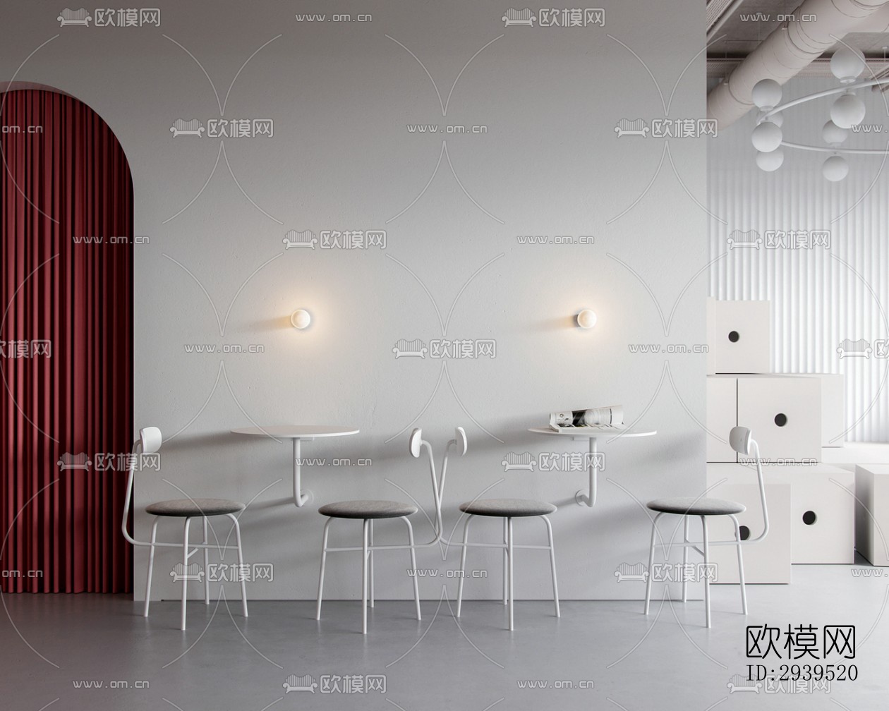 现代酒店民宿效果图下载（渲染图15）