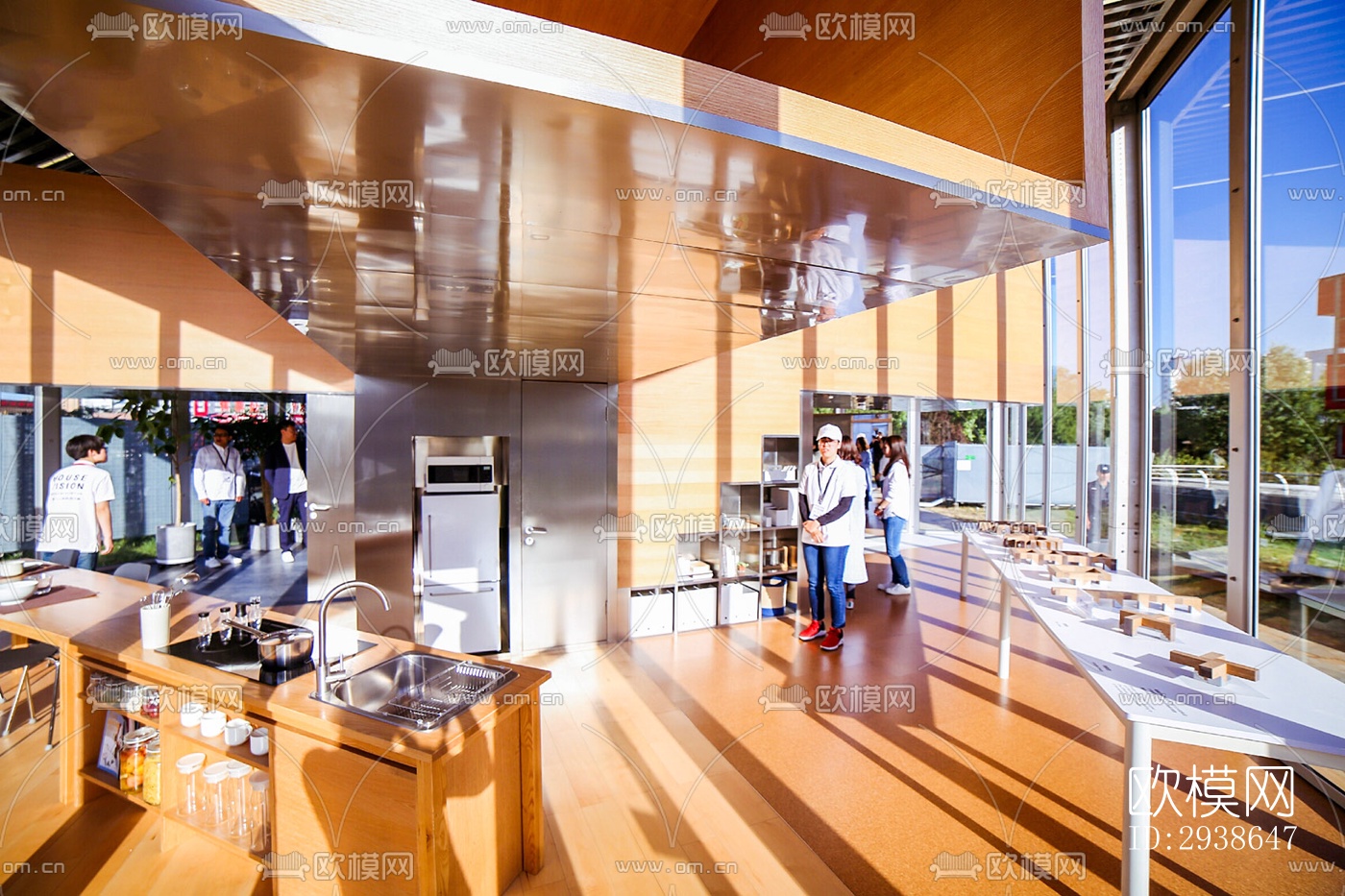 现代展览展厅效果图下载（渲染图14）