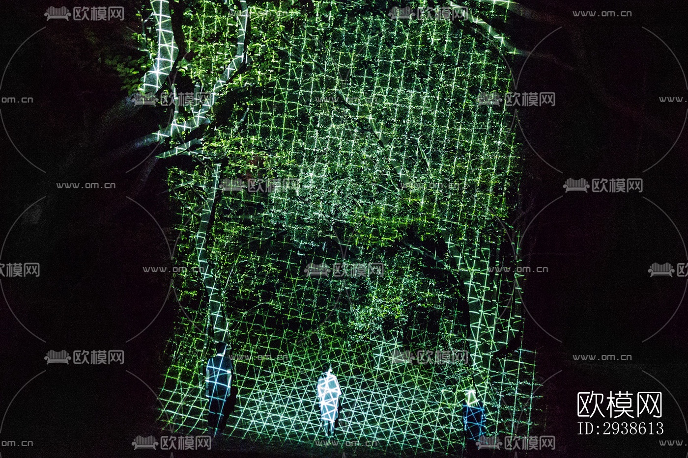 日式展览展厅效果图下载（渲染图14）