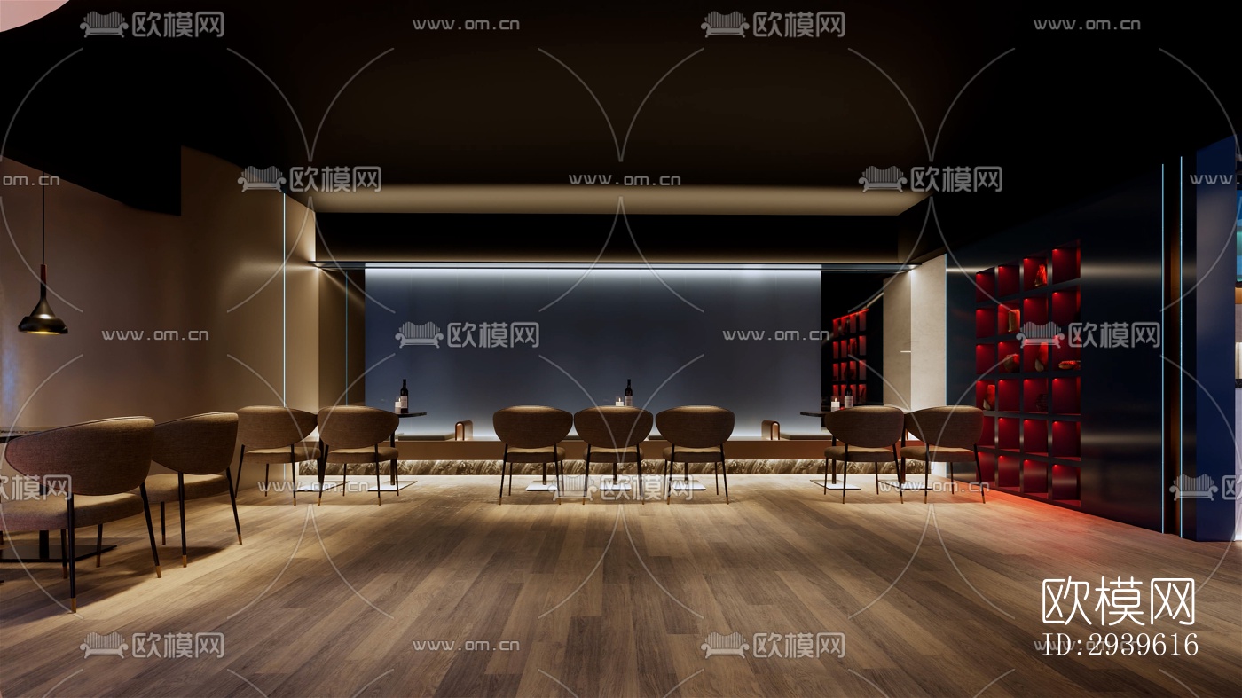 现代酒店民宿效果图下载（渲染图4）