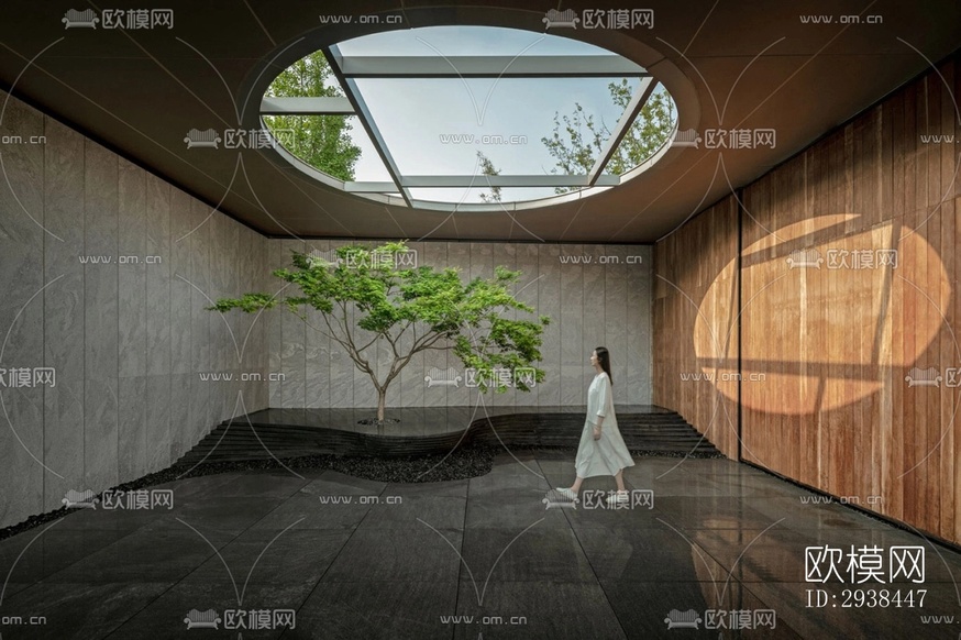 新中式售樓處效果圖下載(渲染圖7)