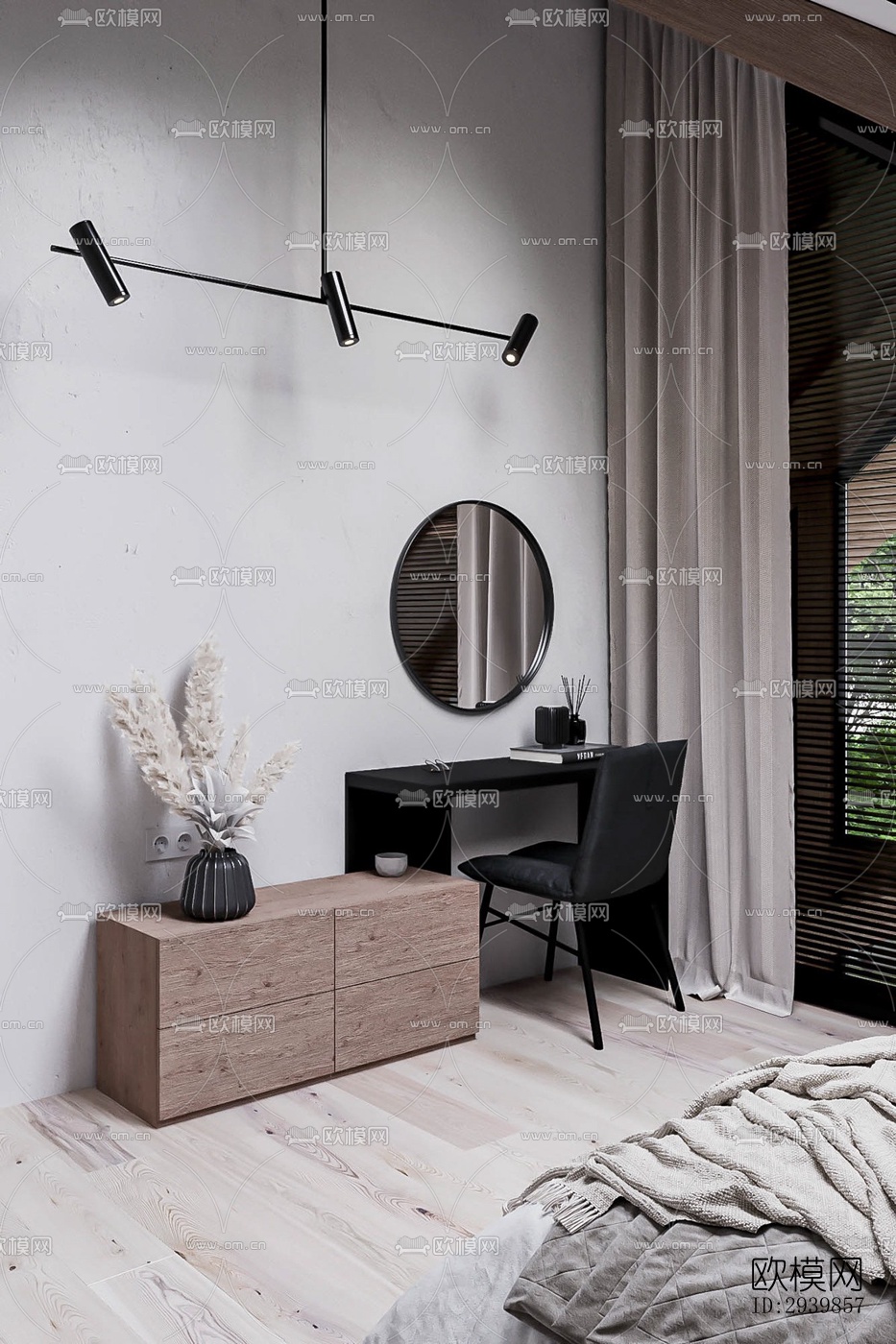 北欧别墅效果图下载（渲染图12）