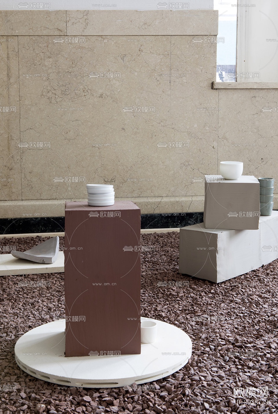 现代展览展厅效果图下载（渲染图1）