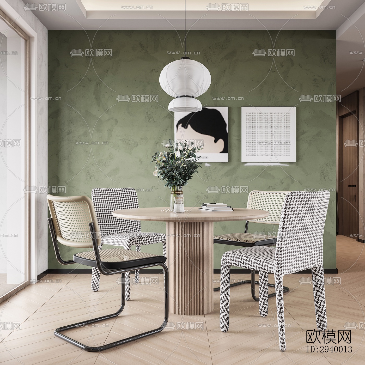 侘寂平层效果图下载（渲染图7）