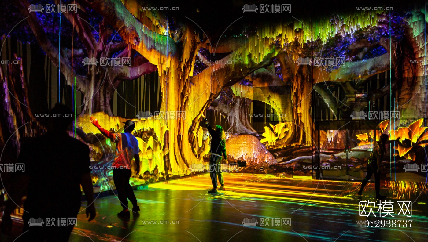 现代展览展厅效果图下载（渲染图8）