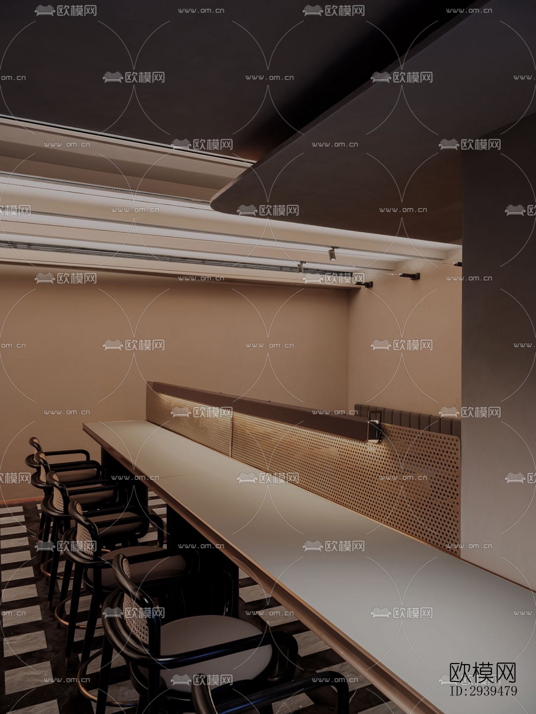 现代酒店民宿效果图下载（渲染图11）