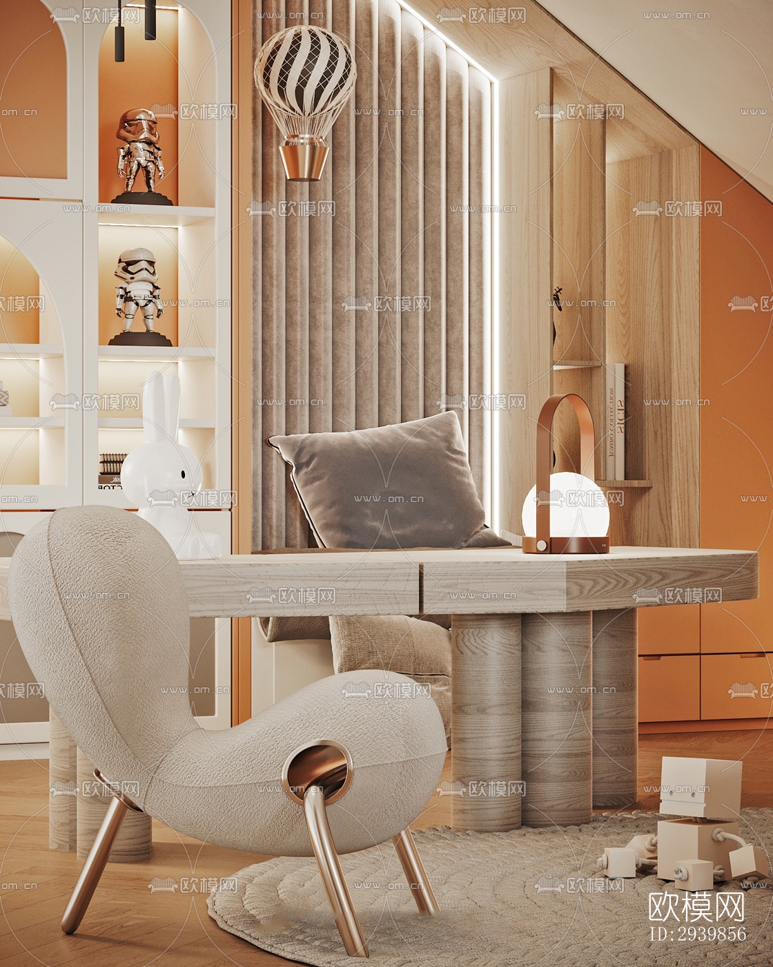 侘寂别墅效果图下载（渲染图16）