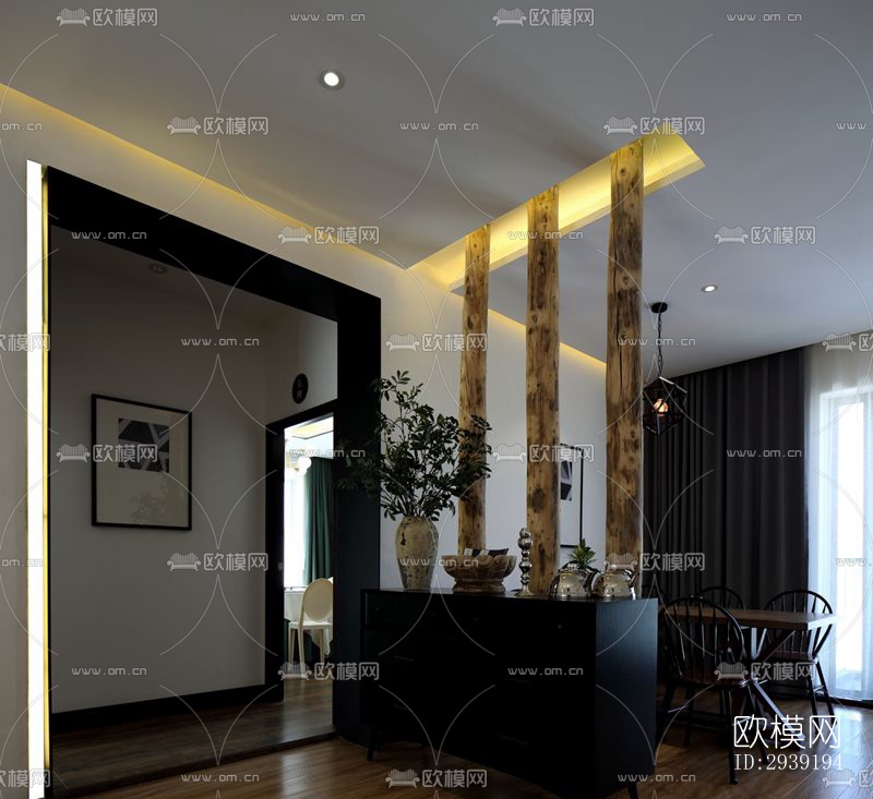 后现代酒店民宿效果图下载（渲染图6）