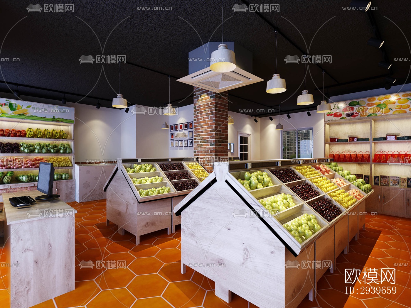 现代零售店铺效果图下载（渲染图2）