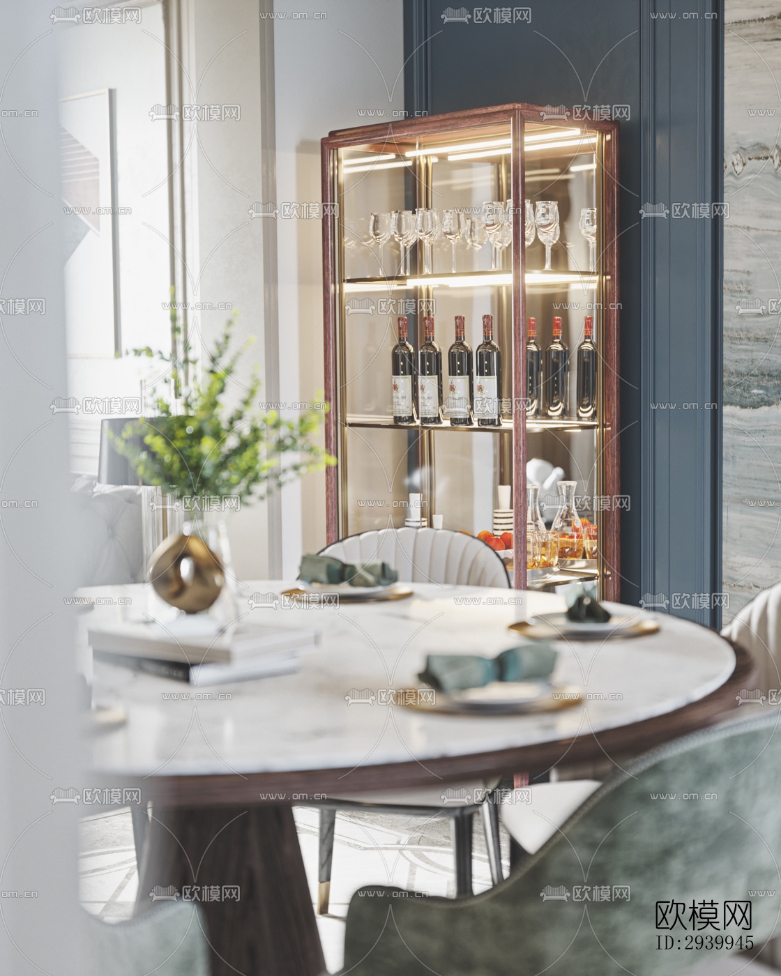 欧式复式效果图下载（渲染图13）