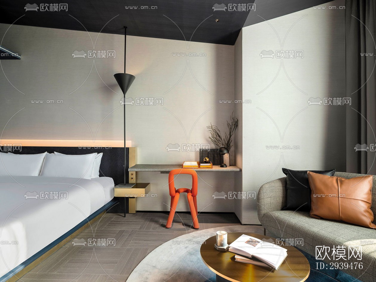 现代酒店民宿效果图下载（渲染图10）