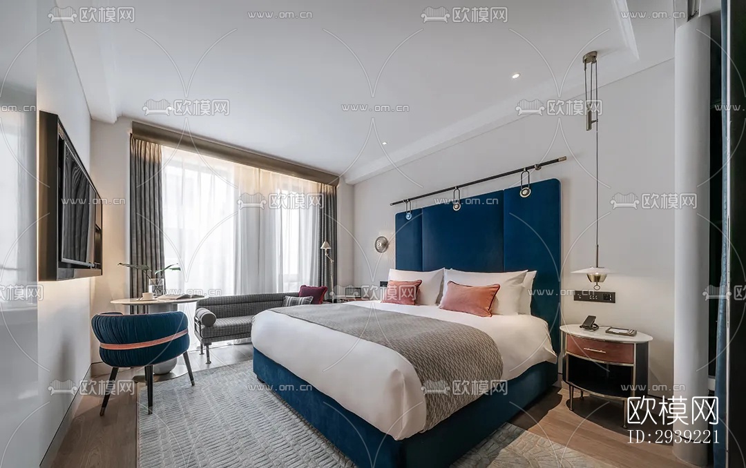 后现代酒店民宿效果图下载（渲染图11）