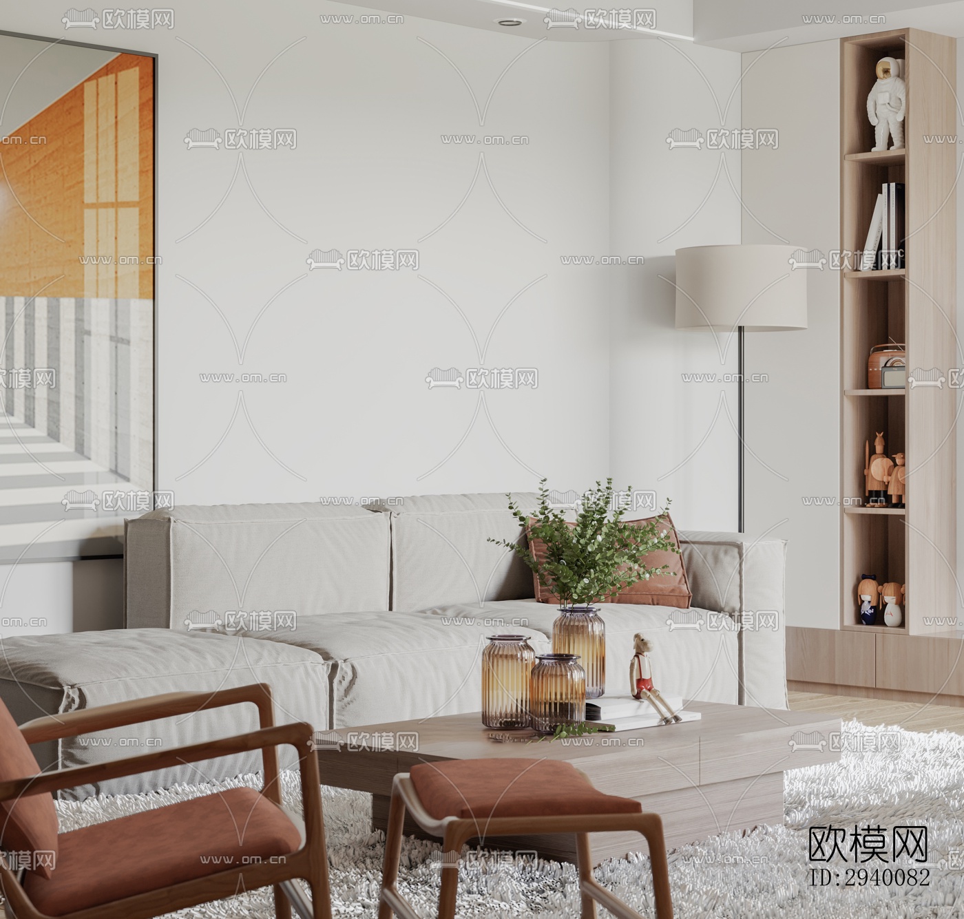 北欧平层效果图下载（渲染图7）