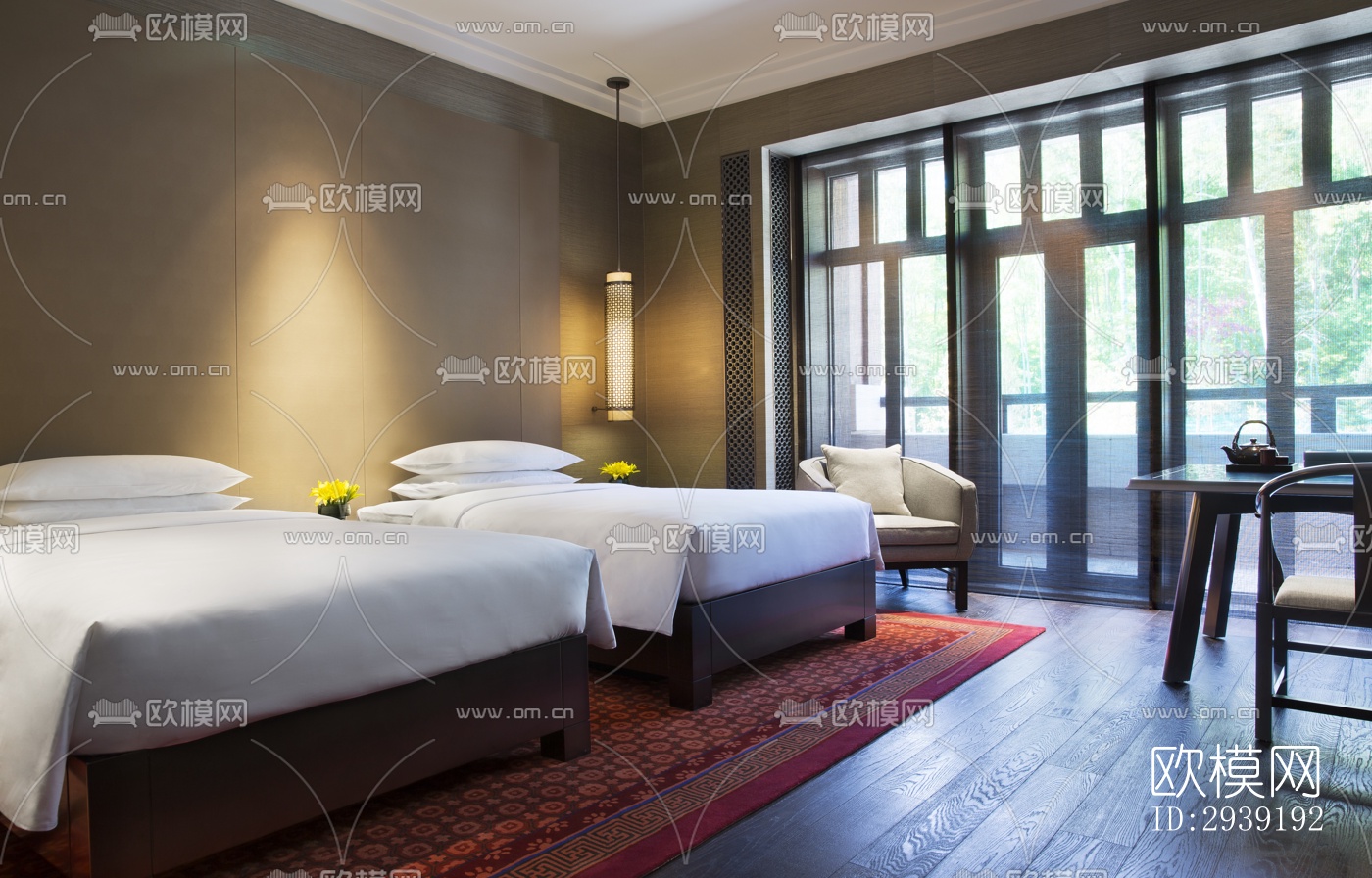 后现代酒店民宿效果图下载（渲染图4）