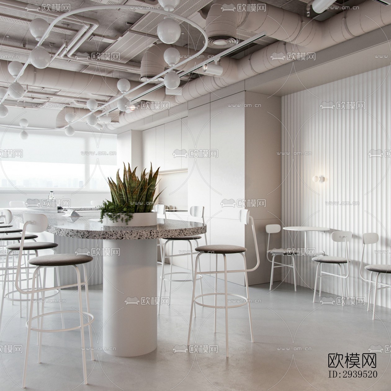 现代酒店民宿效果图下载（渲染图7）