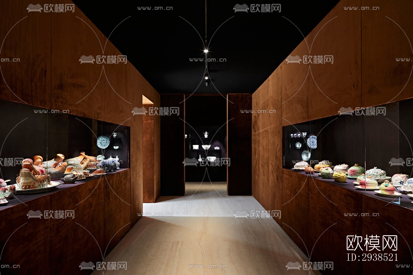 侘寂展览展厅效果图下载（渲染图17）