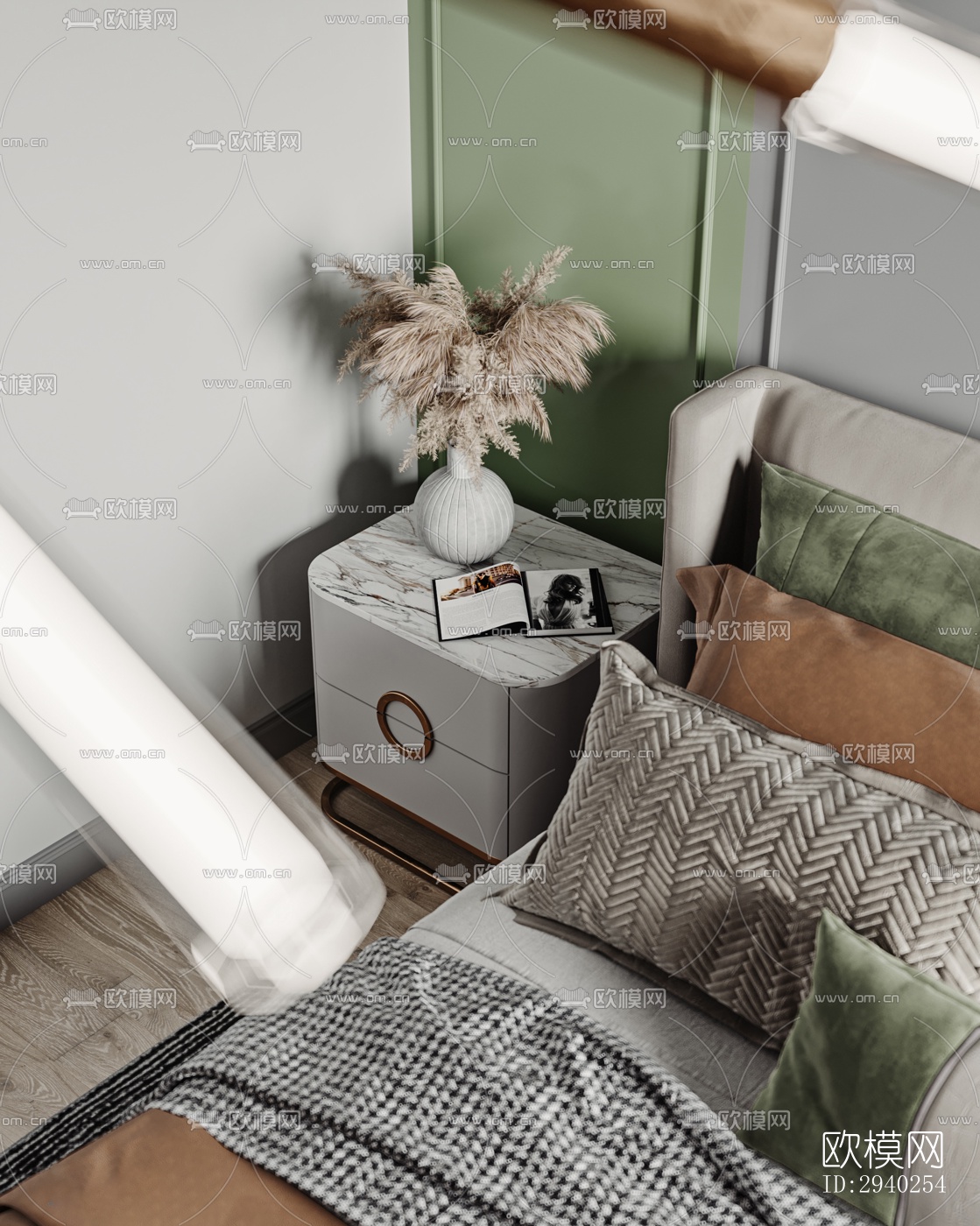 现代平层效果图下载（渲染图4）