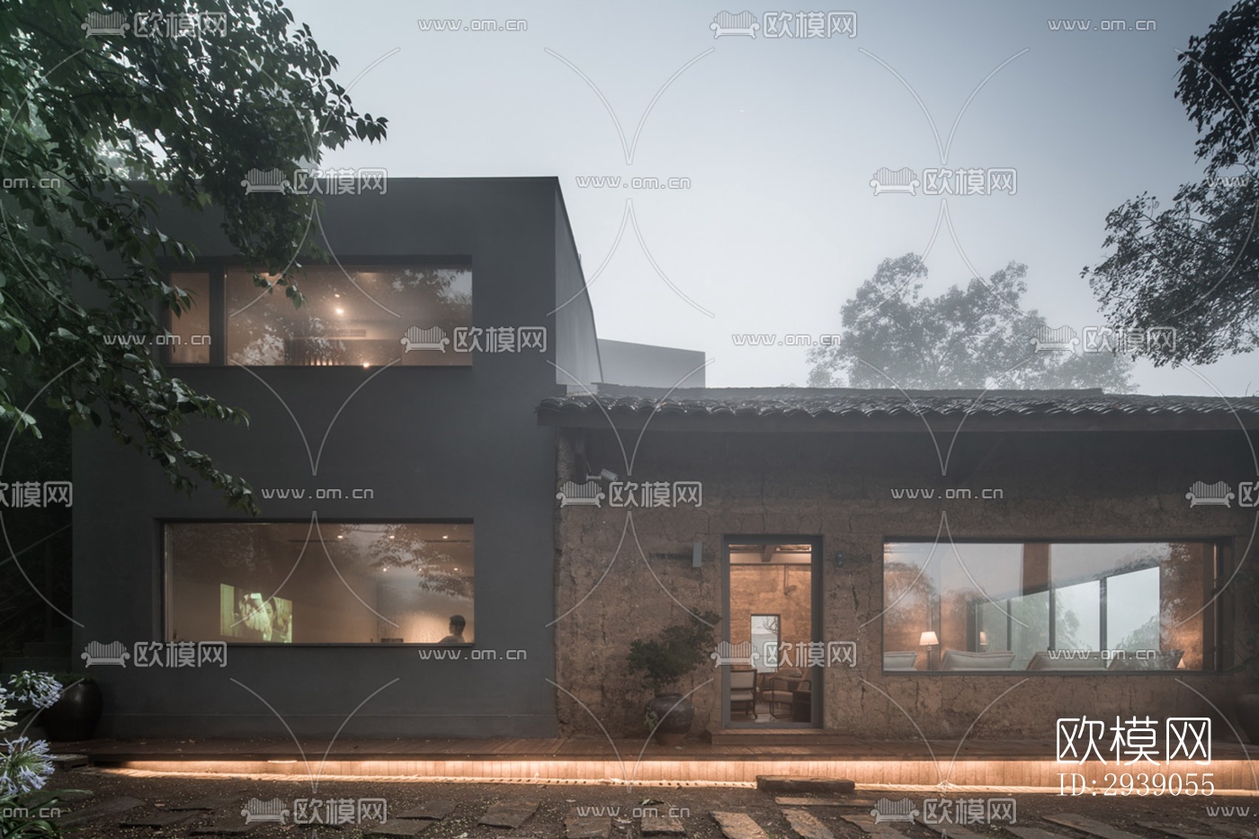 侘寂酒店民宿效果图下载（渲染图11）