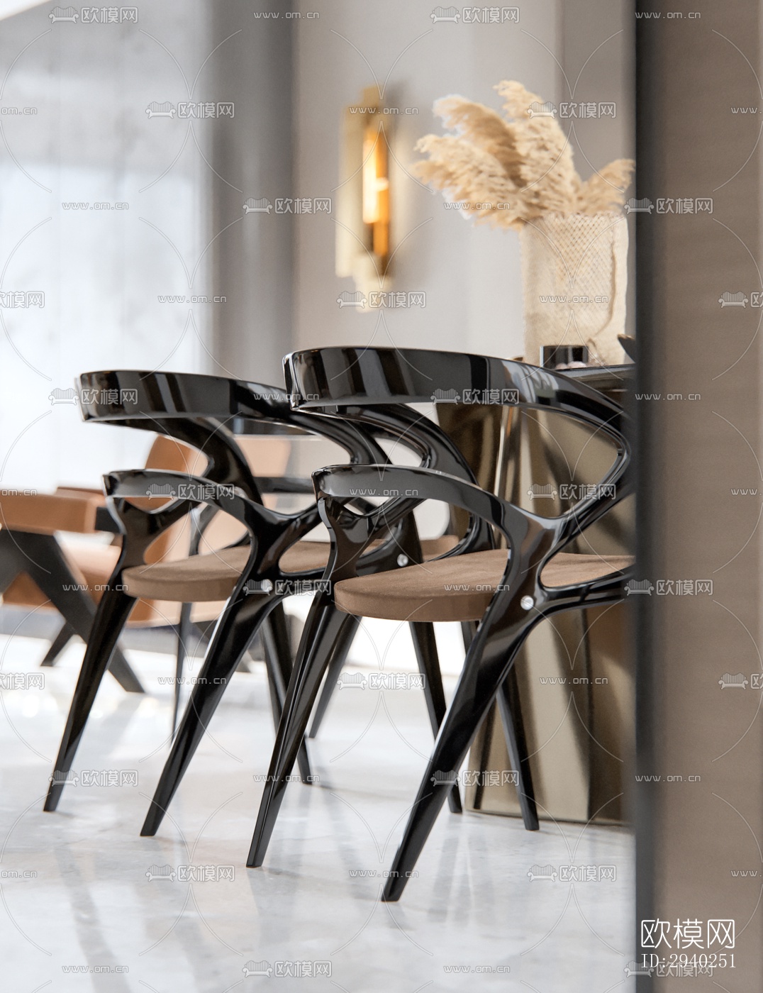 法式平层效果图下载（渲染图14）