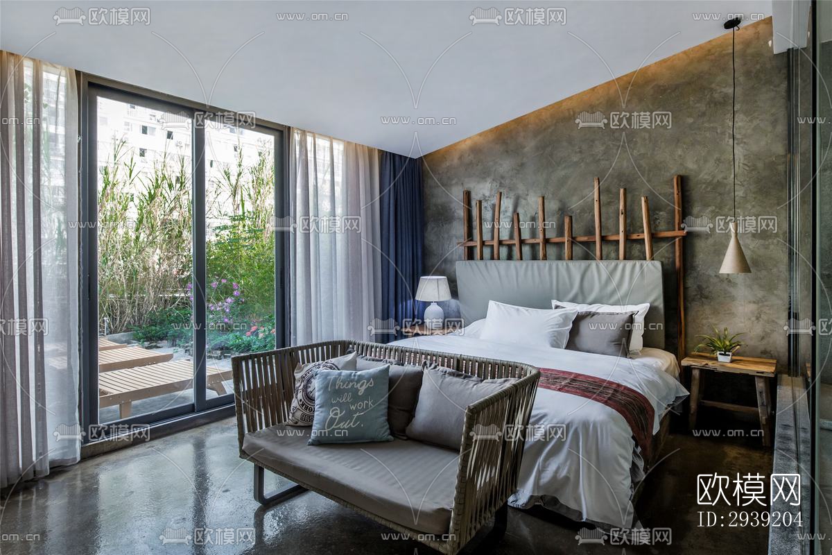 后现代酒店民宿效果图下载（渲染图13）