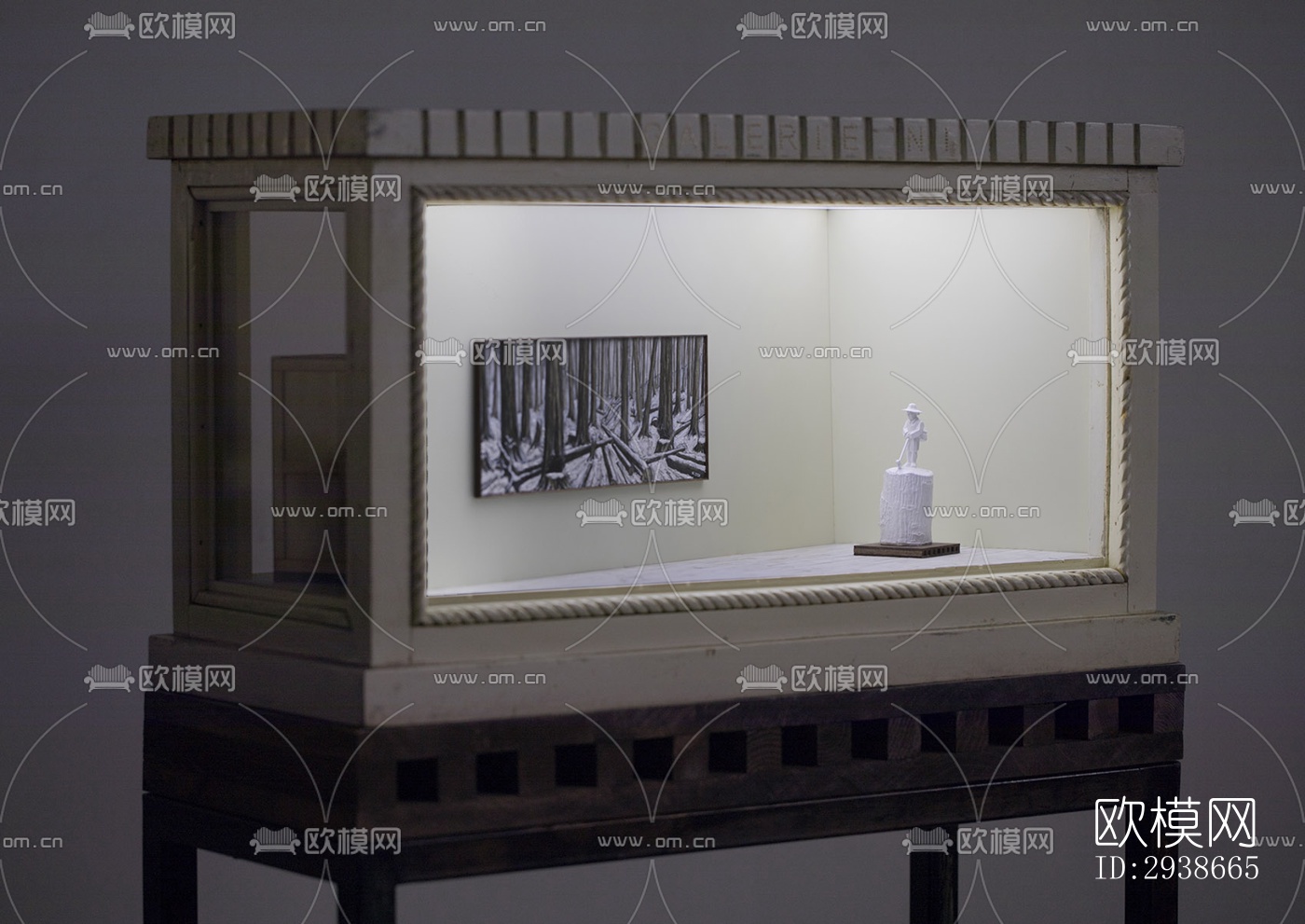 现代展览展厅效果图下载（渲染图9）