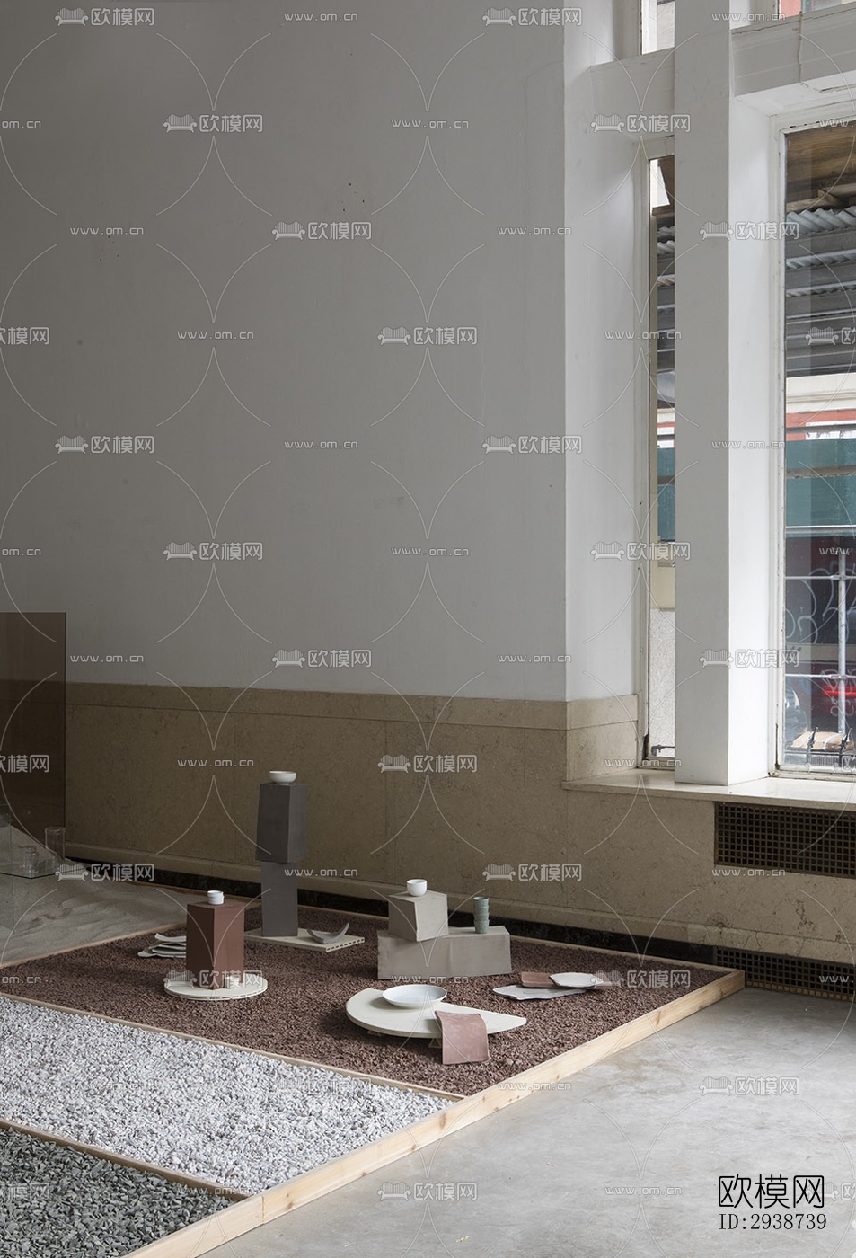 现代展览展厅效果图下载（渲染图18）