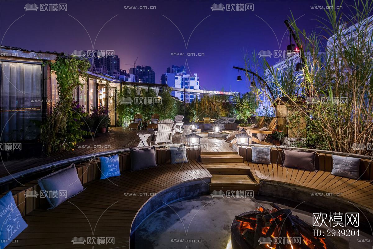 后现代酒店民宿效果图下载（渲染图9）