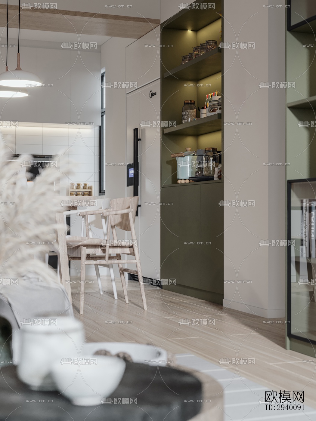 北欧平层效果图下载（渲染图3）