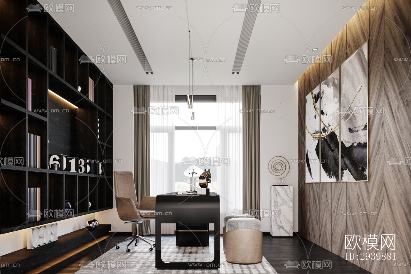 现代别墅效果图下载（渲染图19）