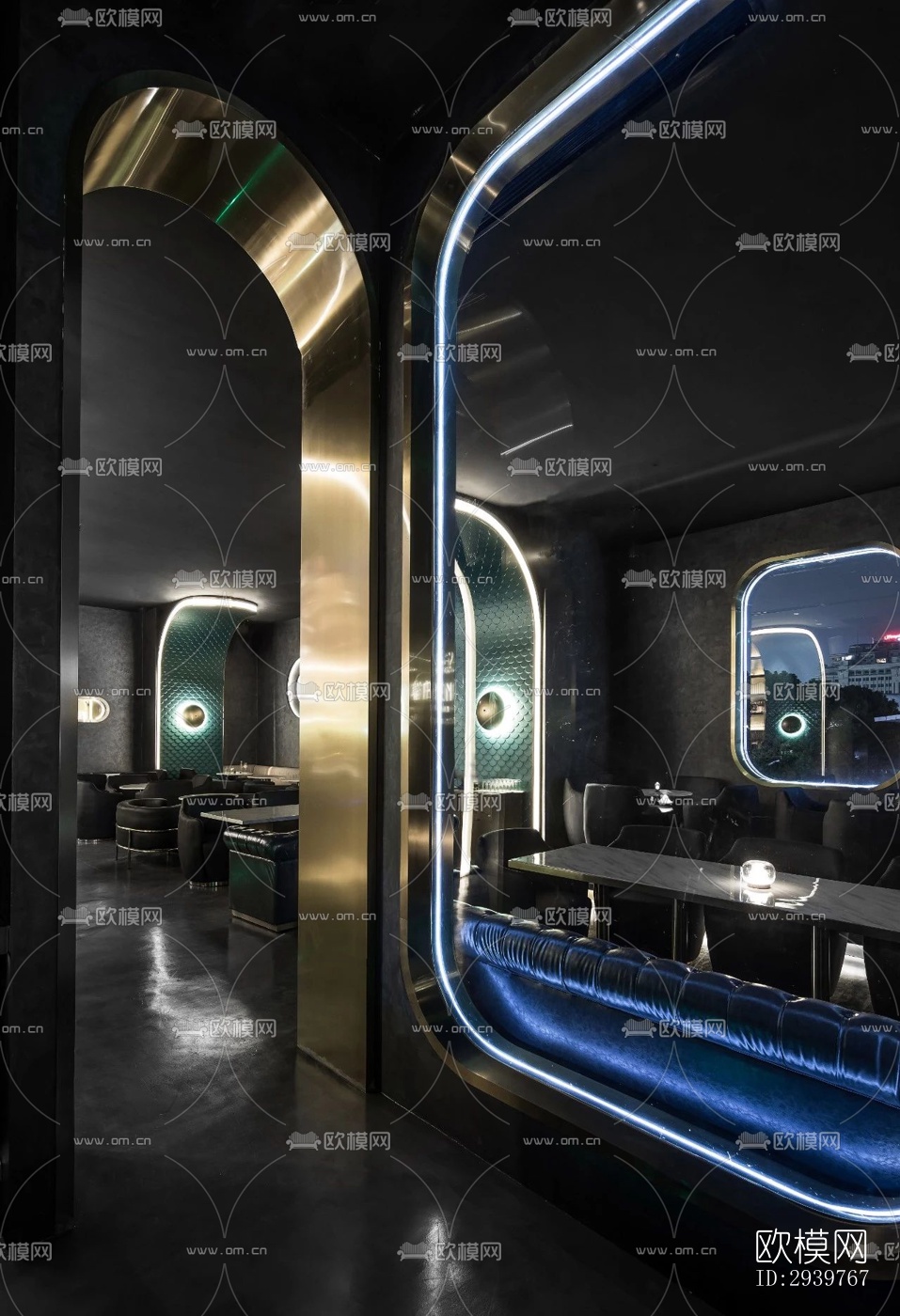 现代酒吧效果图下载（渲染图14）