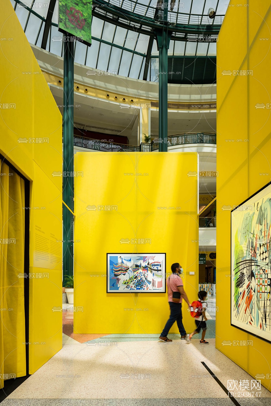 现代展览展厅效果图下载（渲染图18）