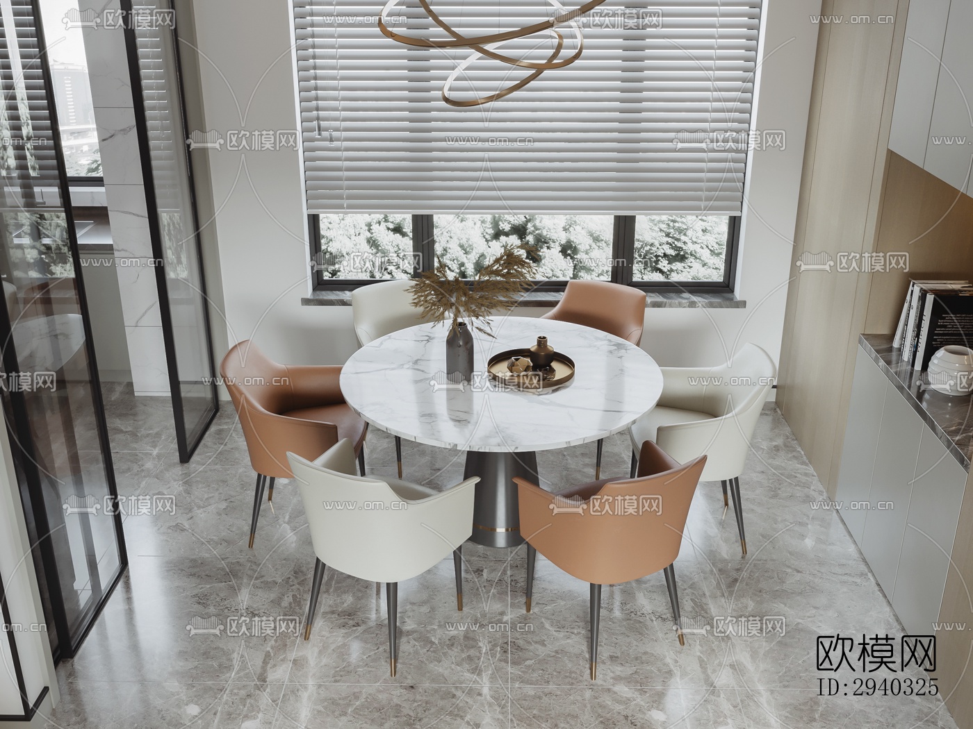 现代平层效果图下载（渲染图7）