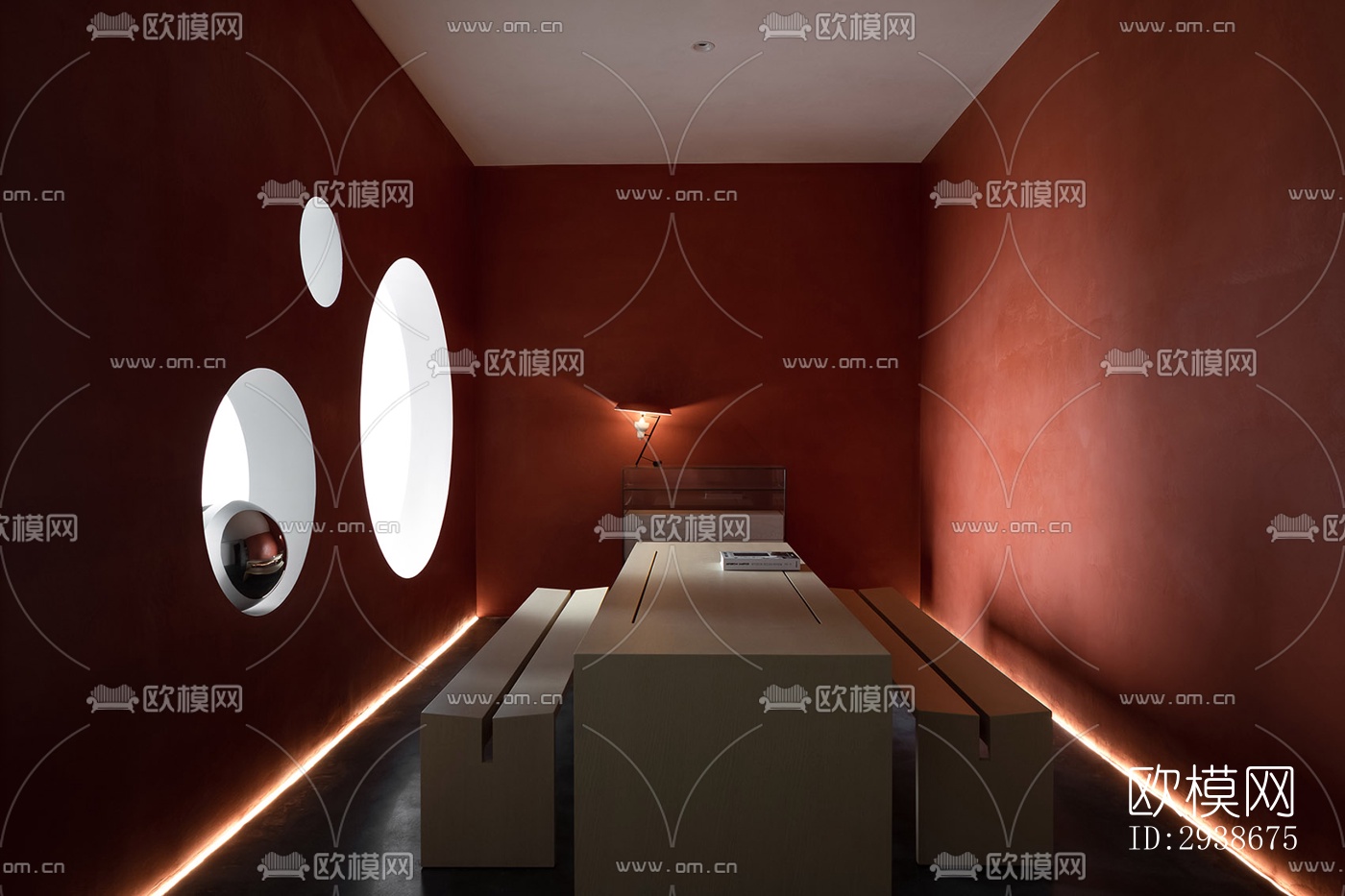 现代展览展厅效果图下载（渲染图6）